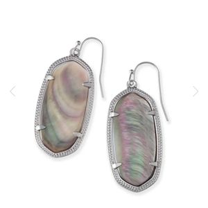 Kendra Scott Elle Bright Silver Drop Earrings